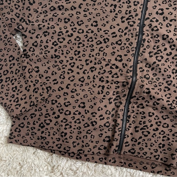 BB Dakota Jacket Women’s Small Leopard Full Zip Hoodie Casual - Picture 6 of 15